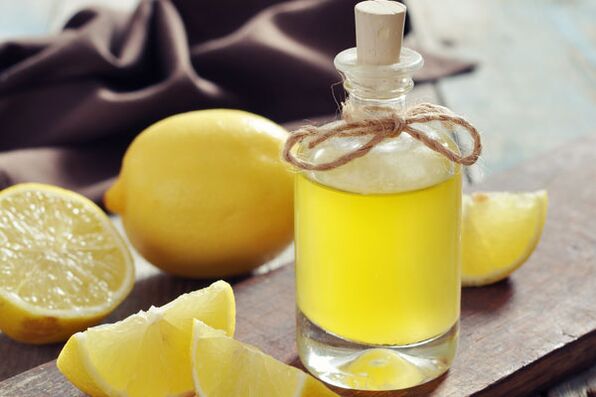 cilt gençleştirme için limon yağı